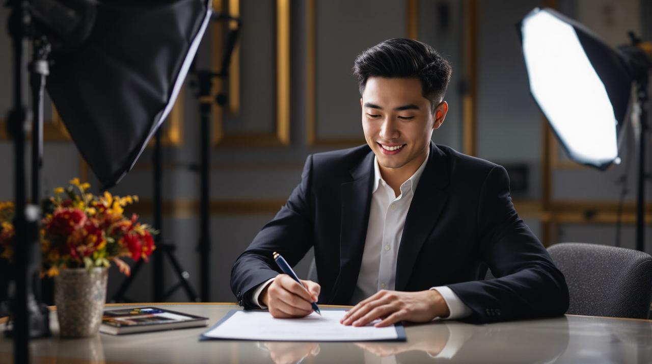 新生代演员苏晨正式签约爱爱视频，开启全新艺术征程